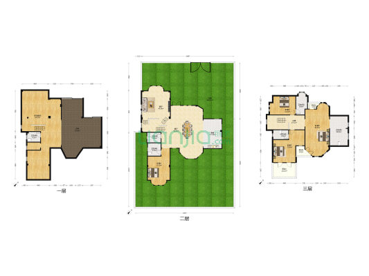 置信牧山丽景二期 5室2厅6卫 402平方