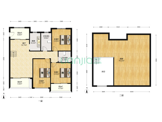 新钱门学府 3室1厅2卫 240平方