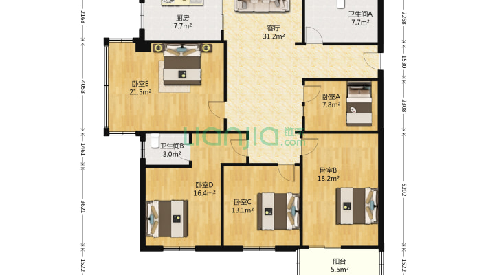 东湖别苑二手房实景图