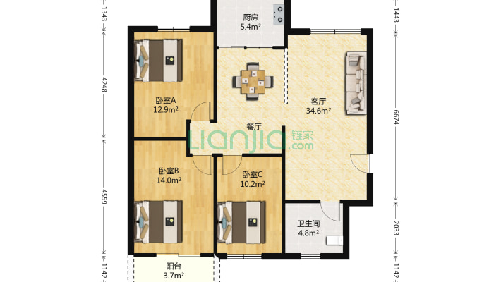 鼓屏路省计委宿舍二手房实景图