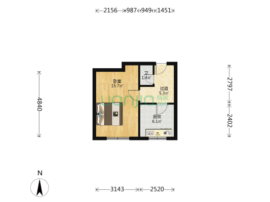 东风里 1室0厅1卫 38平方
