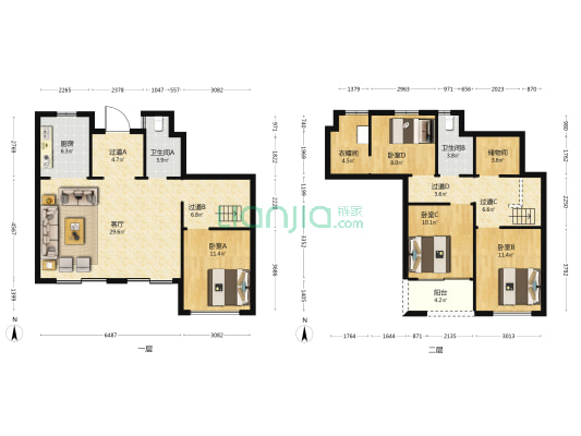 颐和春晓水澜湾  4室1厅2卫 172平方