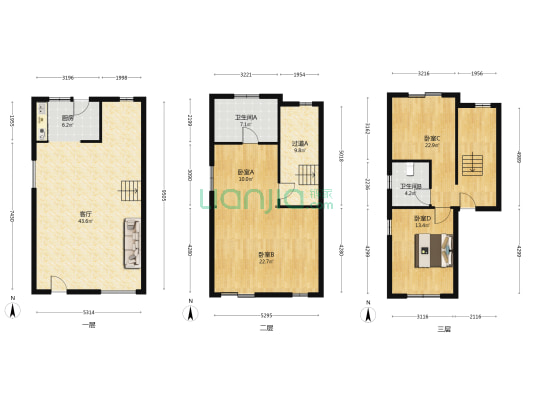 碧桂园江湾城御江苑 4室1厅2卫 168平方