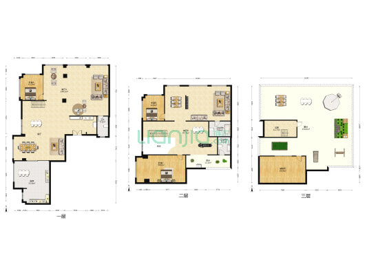 富港商夏 3室2厅3卫 538平方