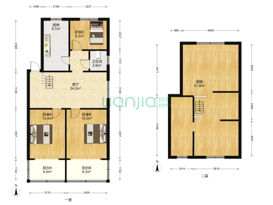 顺达佳苑 3室1厅1卫 89平方