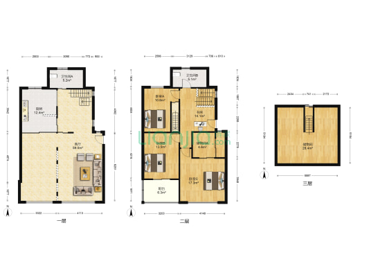 依云溪谷 4室1厅2卫 230平方