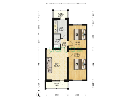 良乡西路甲11号 2室1厅1卫 74平方