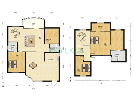 金凤名都 3室1厅3卫 142平方