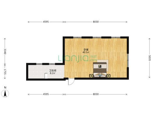永宏叠家 1室0厅1卫 61平方