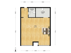 公园8090 70年loft 层高4.8米 两层面积 大窗户-涿州公园8090户型图