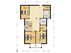 房主诚心出售凯旋门精装修3居两卫，拎包入住，，-涿州鸿盛凯旋门户型图