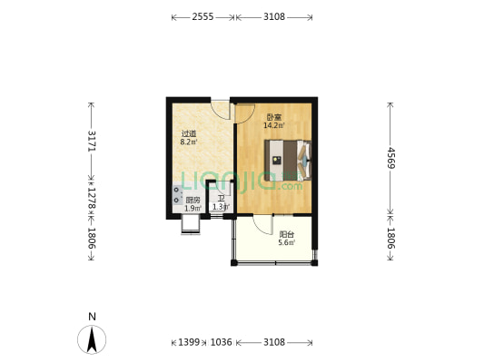 培仁里 1室0厅1卫 36平方