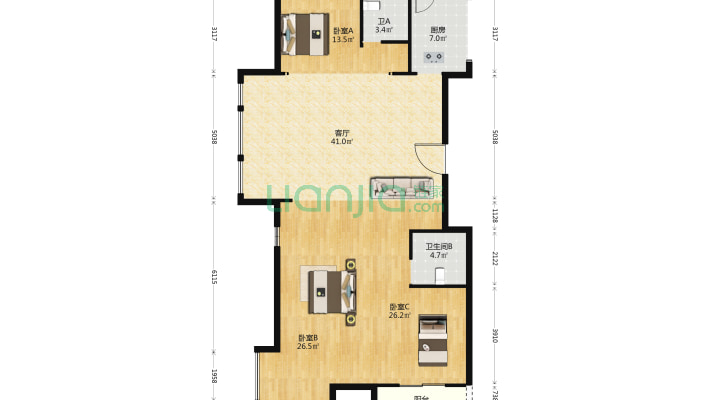 高中大厦二手房实景图