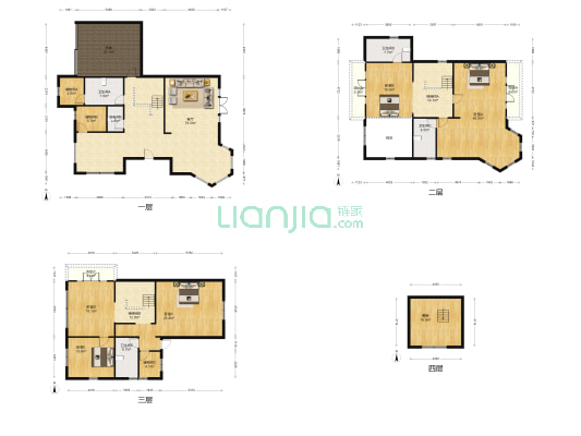 香山别墅一区 5室1厅5卫 565平方
