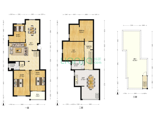 晴园 4室1厅2卫 153平方