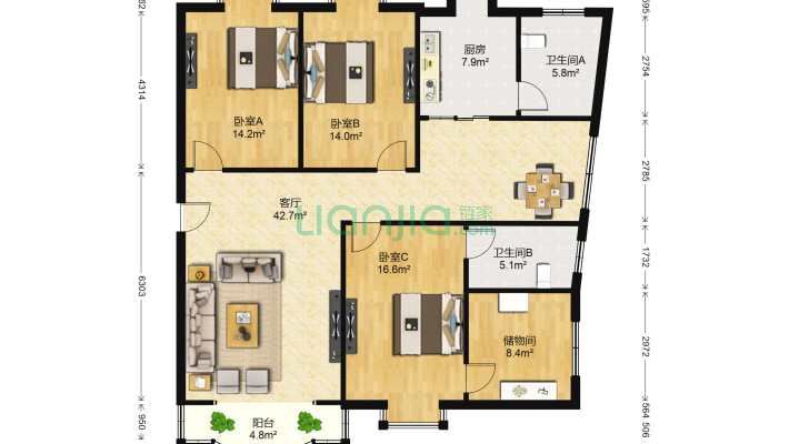 新建县环湖路二手房实景图