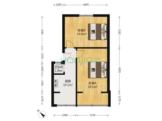 东通顺街40号 2室0厅1卫 48平方