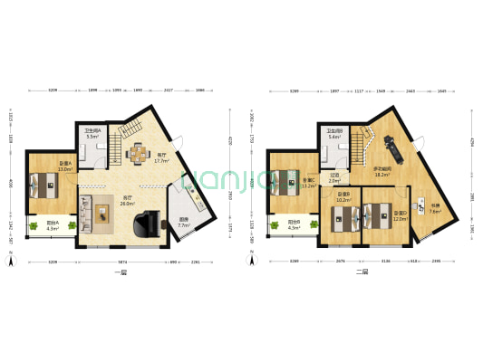 钱塘人家 6室2厅2卫 194平方