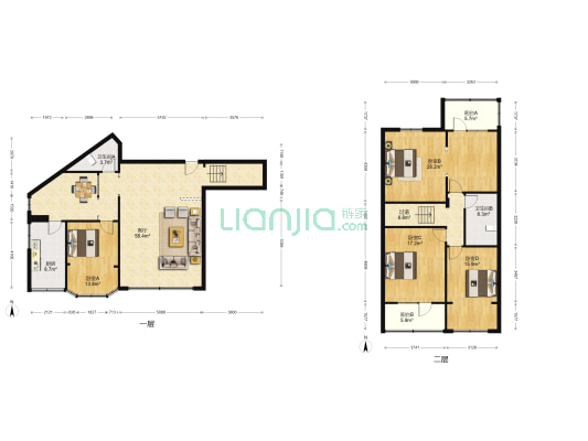 益通小区 4室1厅2卫 200平方