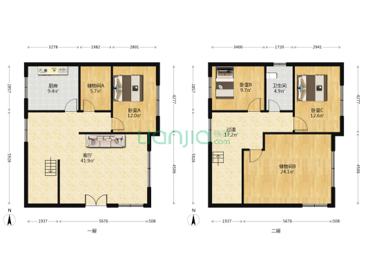 海景苑 3室1厅1卫 192平方