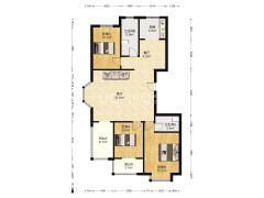 德信公园南侧 豪精装大三居 房本满五-涿州名流城市尊邸户型图