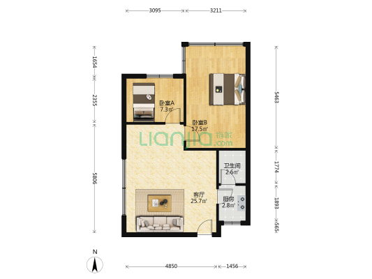 耀华社区存善正街 2室1厅1卫 67平方