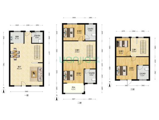 盛华·海语树 4室1厅4卫 179平方