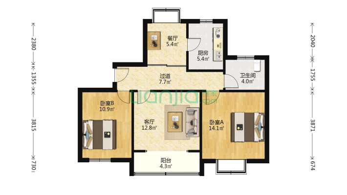 玉宇新苑二手房实景图