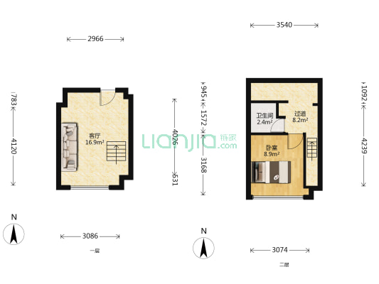 富邦金玖 1室1厅1卫 26平方
