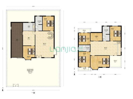 市区独栋别墅，满五唯一，集中冬暖，交通便利-户型图