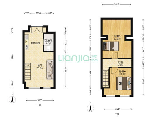 碧桂园星河Park 2室1厅1卫 41平方
