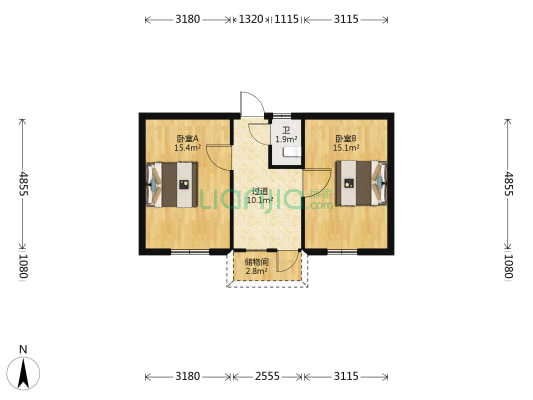 美菱大道576号 2室0厅1卫 54平方