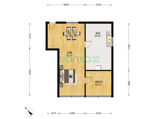 东大街上东大街段68号 1室0厅0卫 90平方