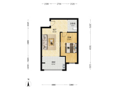 满五唯一 精装 修 楼层好 可拎包住-涿州鸿盛凯旋门户型图