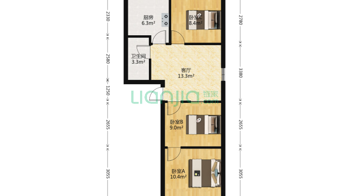 白中小区二手房实景图