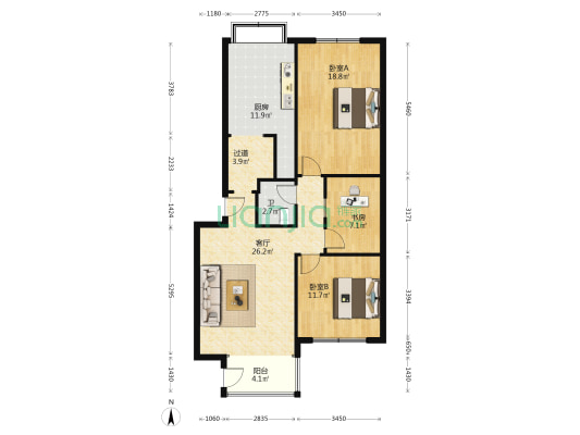 梅岭村 3室1厅1卫 60平方