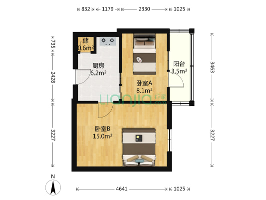 热工街 2室0厅0卫 39平方