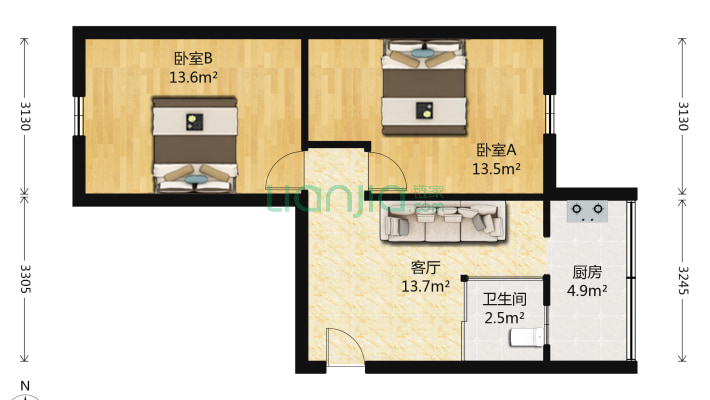 钢铁丝厂楼二手房实景图