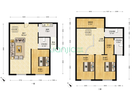 保利国宾首府二期 3室1厅3卫 88平方