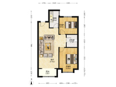 此房南北通透，中间楼层，精装修，业主诚心-涿州香邑溪谷悦都小区户型图