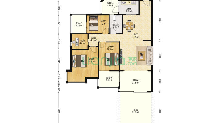 海龙苑二手房实景图