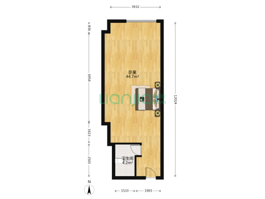 星耀101广场 1室0厅1卫 79平方