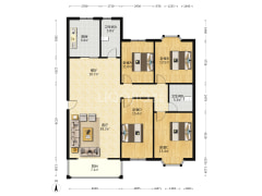 燕赵花园 4室2厅 南 北-涿州燕赵花园户型图