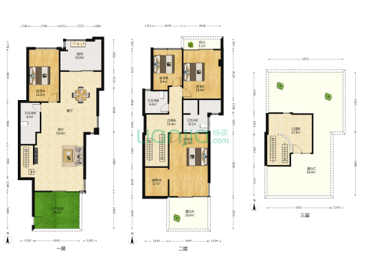 台湾山庄巴厘香墅 4室1厅3卫 194平方