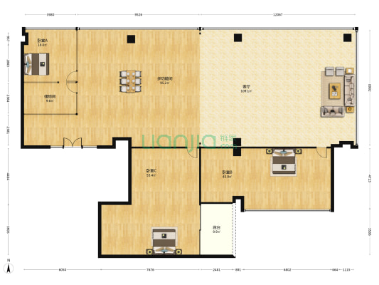 先河之星 4室1厅0卫 332平方