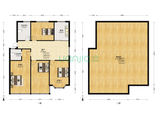 昌明花园 4室1厅2卫 202平方