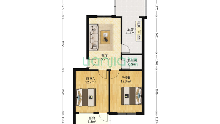 中铁十四局二公司宿舍东院二手房实景图
