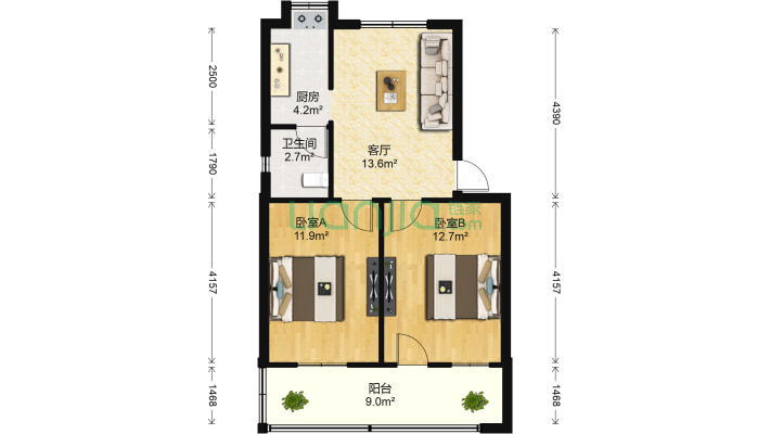 江大南路社区二手房实景图