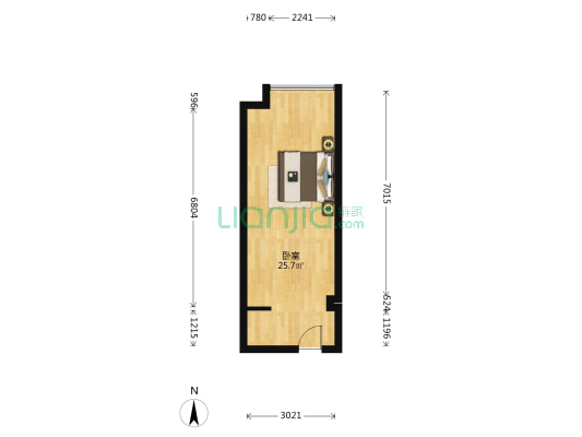 保利中科创新广场 1室0厅0卫 33平方