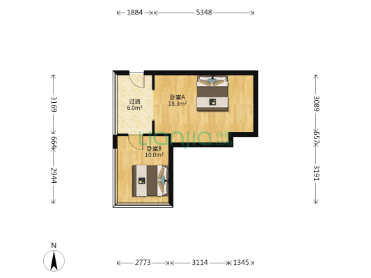 跃华新都 2室0厅0卫 97平方